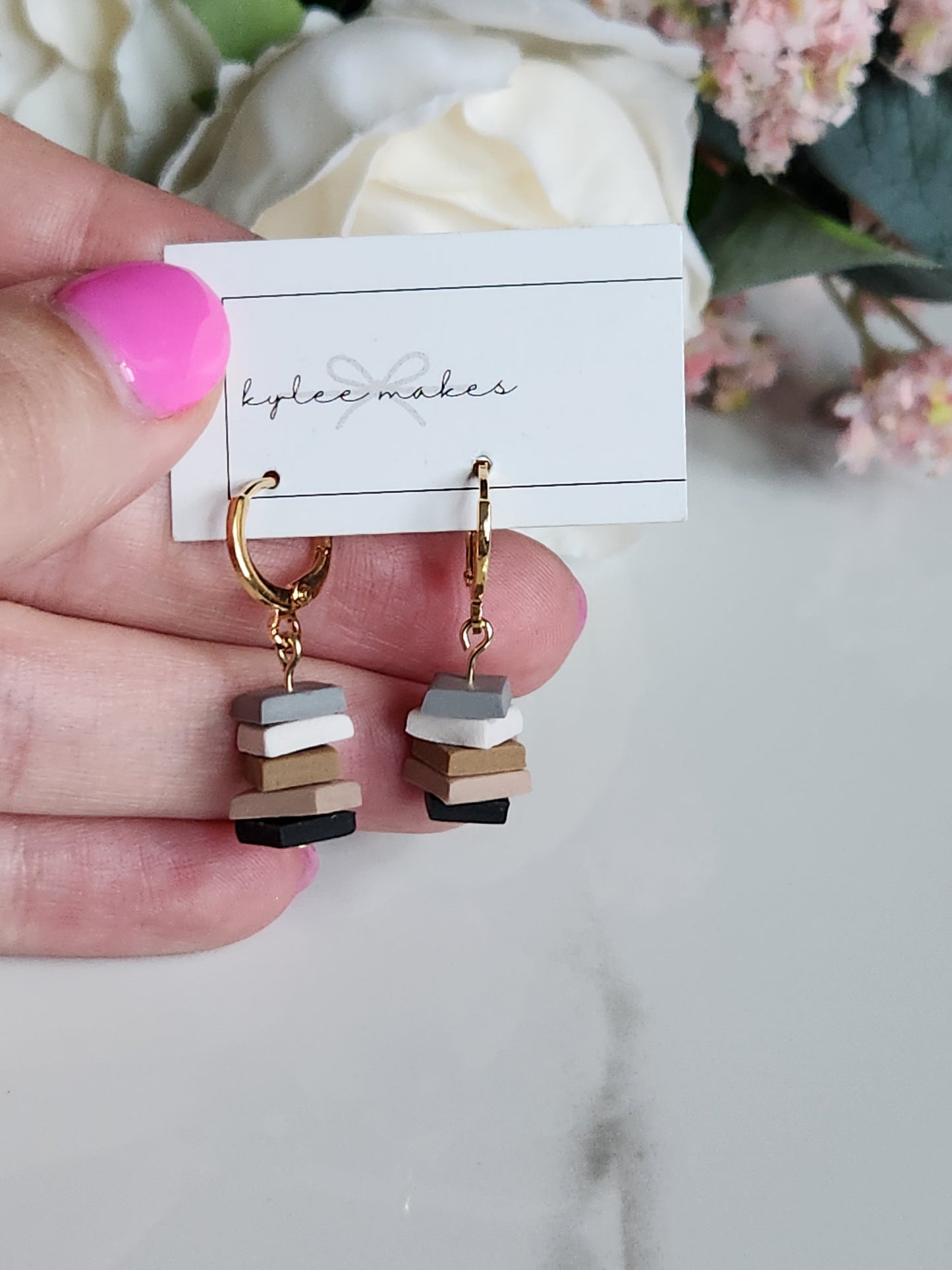Stacked Gold Fill Huggies