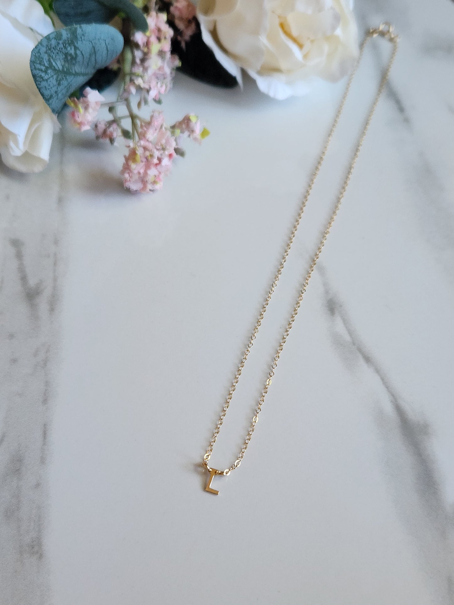 Customized Gold Fill Necklace - Horizontal Characters