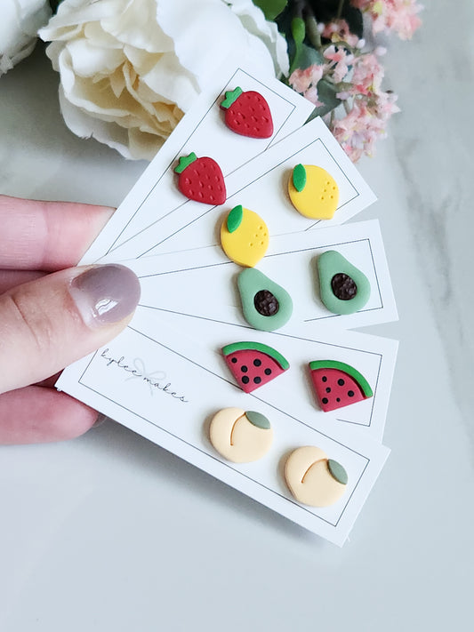 Fruit Stud Earrings
