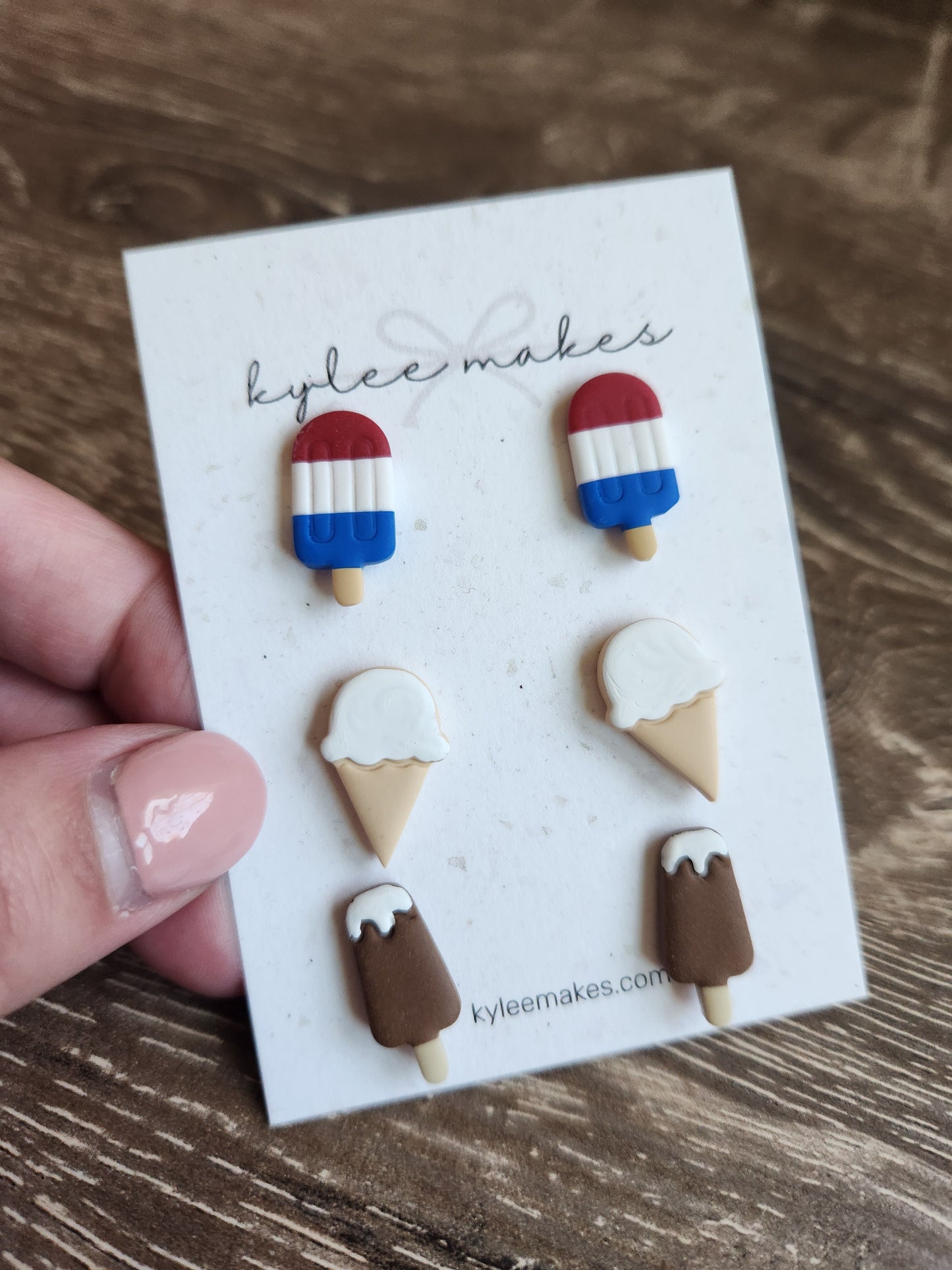 Summer Ice Cream Stud Earrings