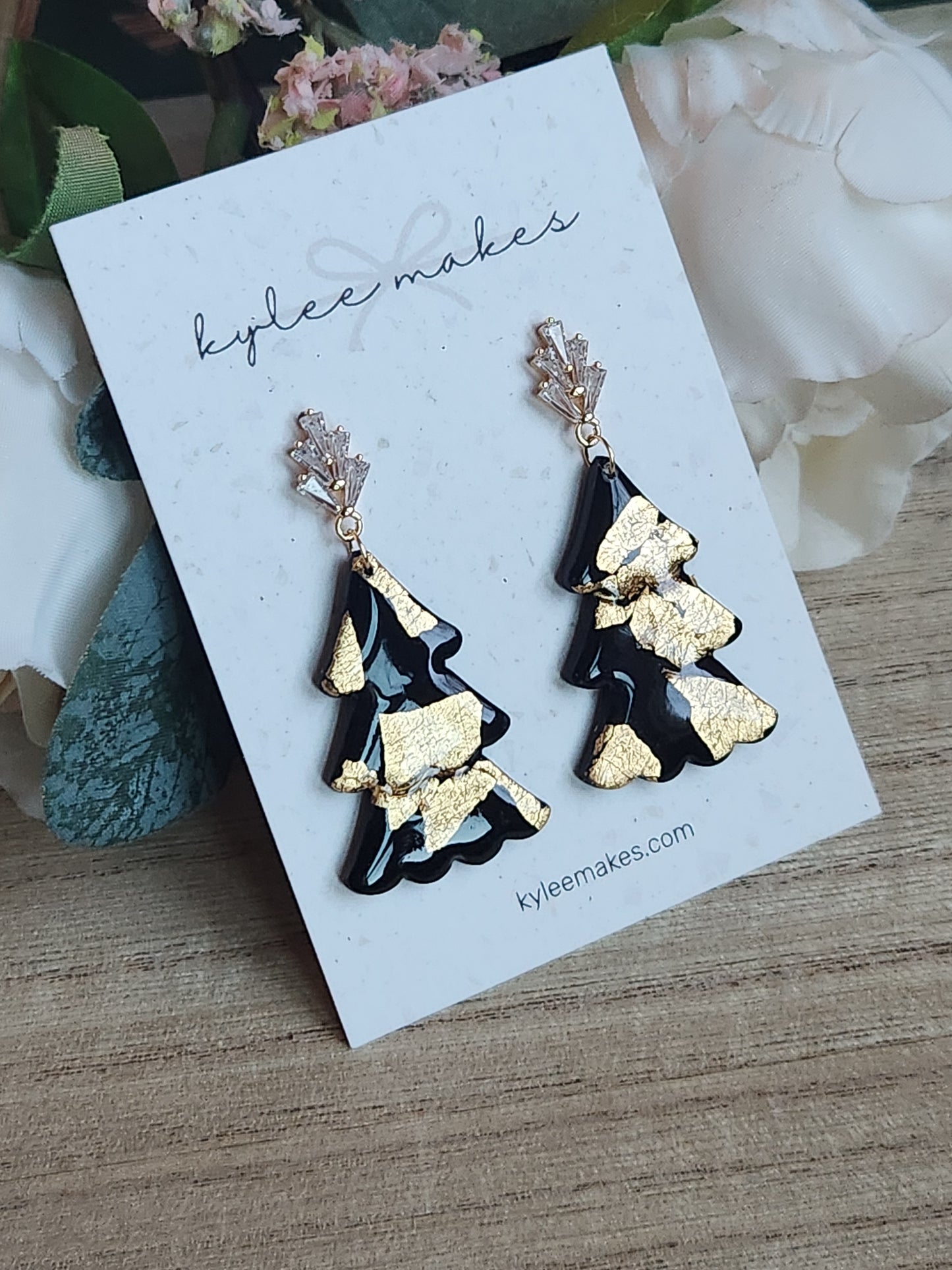 Black and Gold Tree Dangles