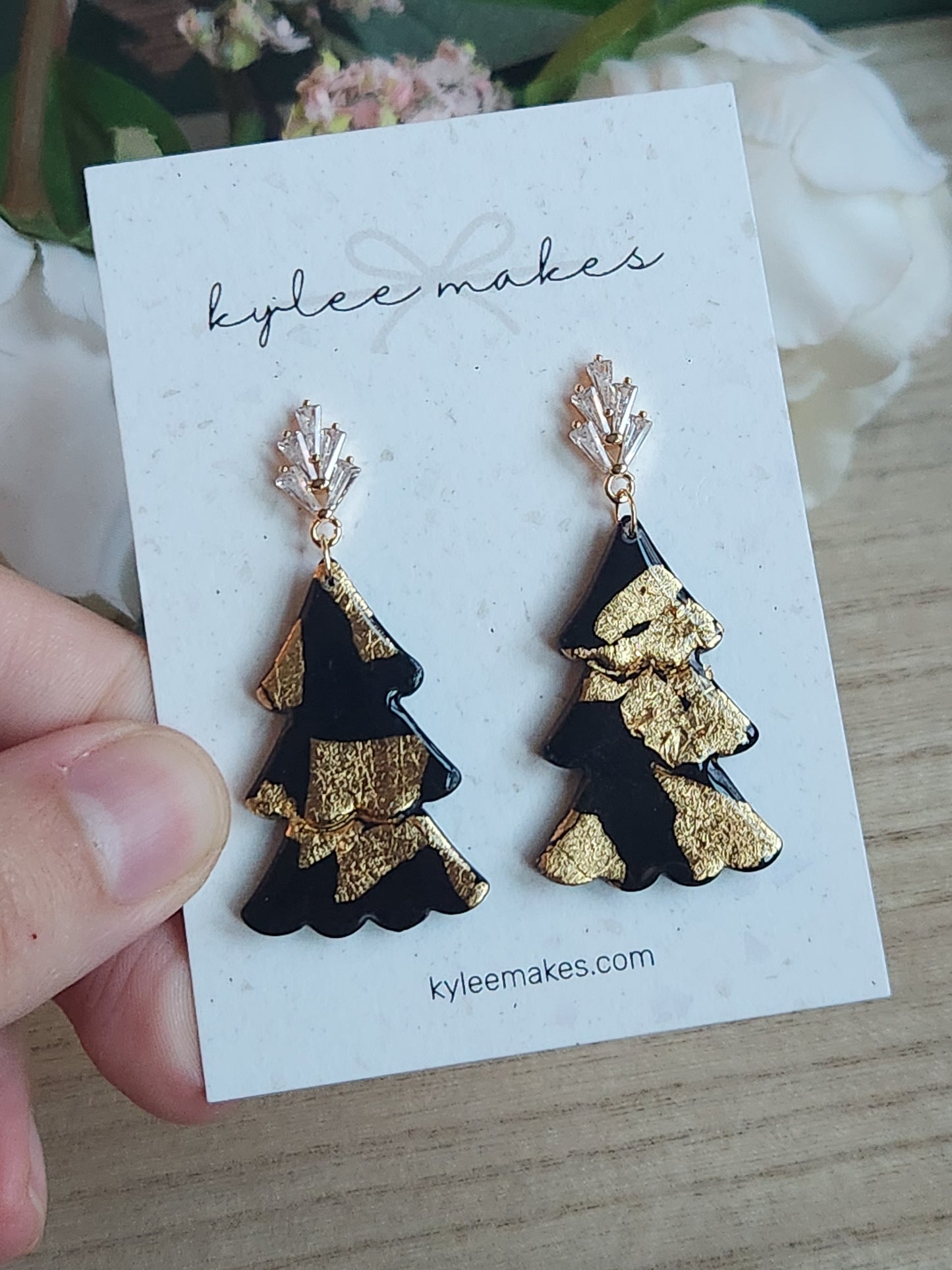 Black and Gold Tree Dangles