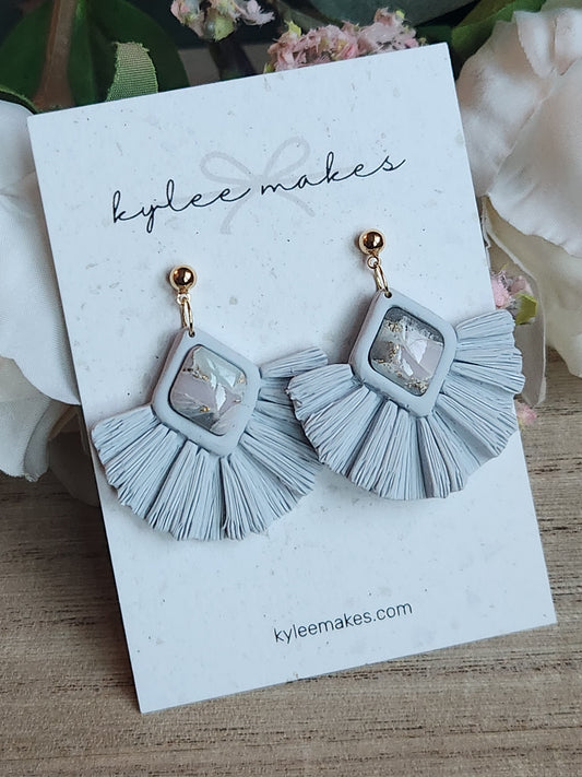 Clay Faux Stone Dangle Earrings