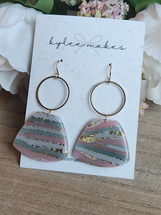 Marbled Dangle Earrings