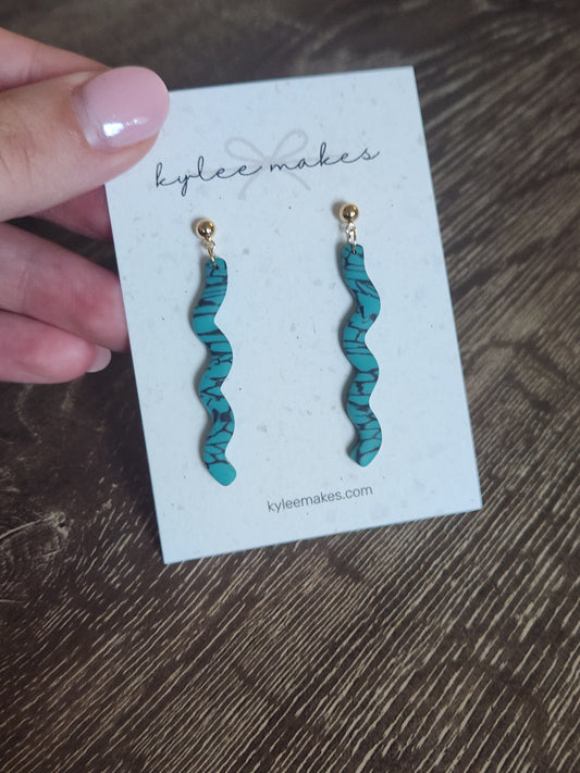 Squiggle Dangle Earrings