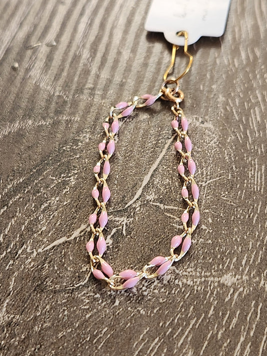 Kids Bracelet - Pink enamel