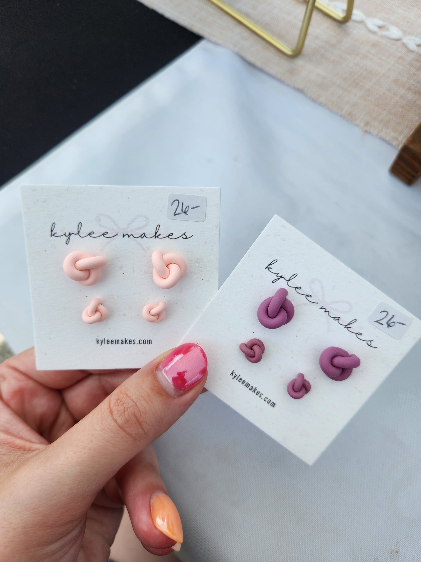 Regular & Mini Knot Earring Duo Stud Pack