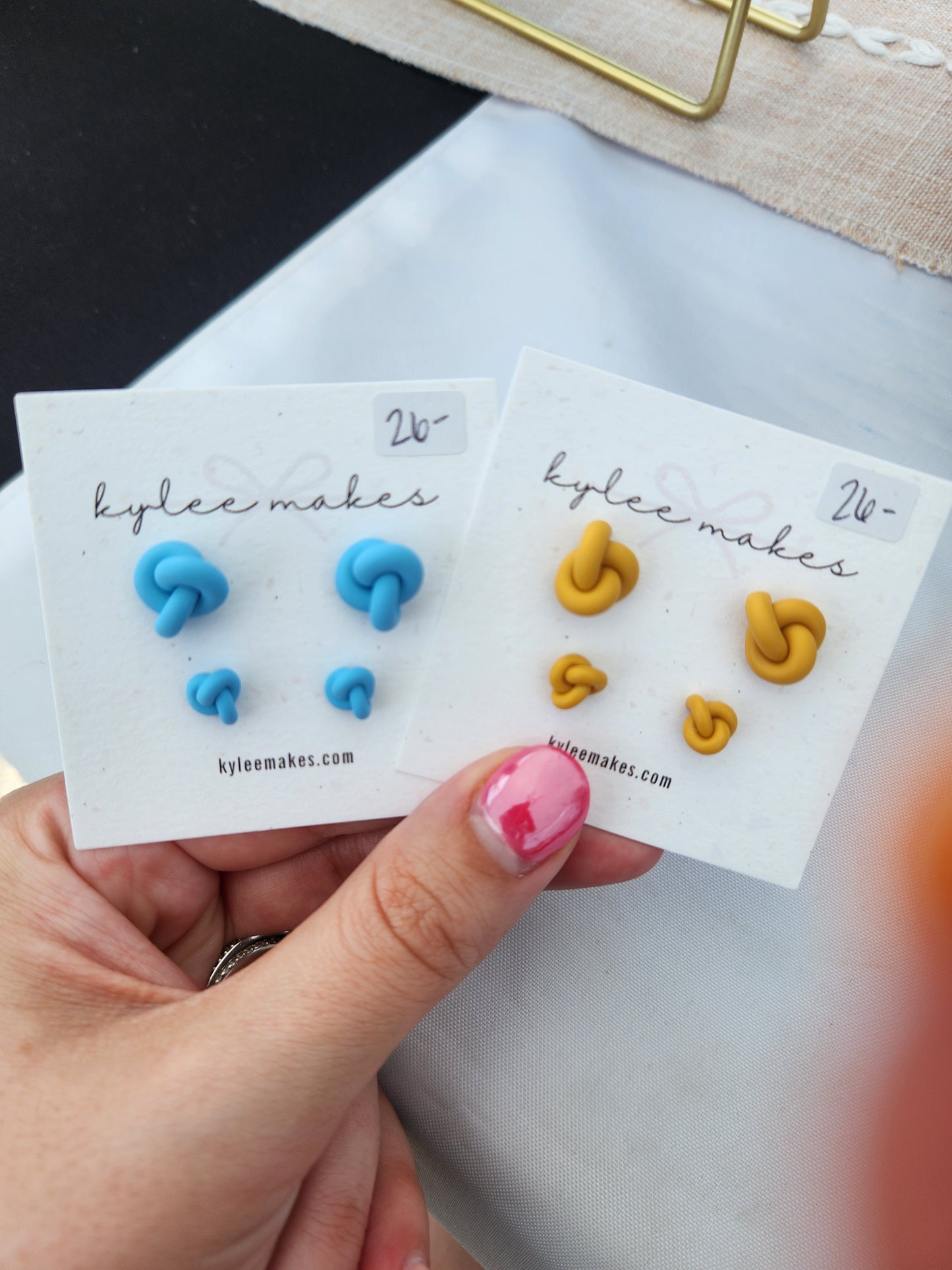 Regular & Mini Knot Earring Duo Stud Pack