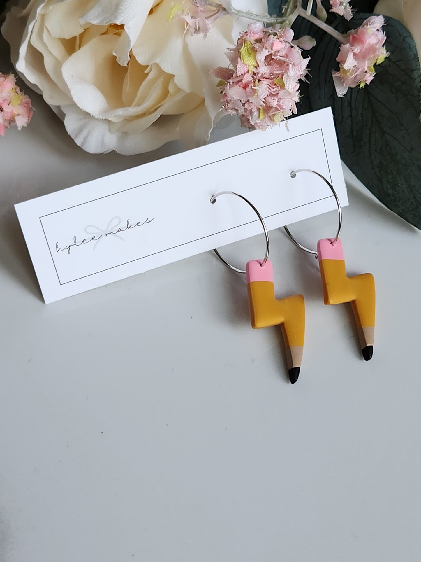 Lightning Pencil Earrings