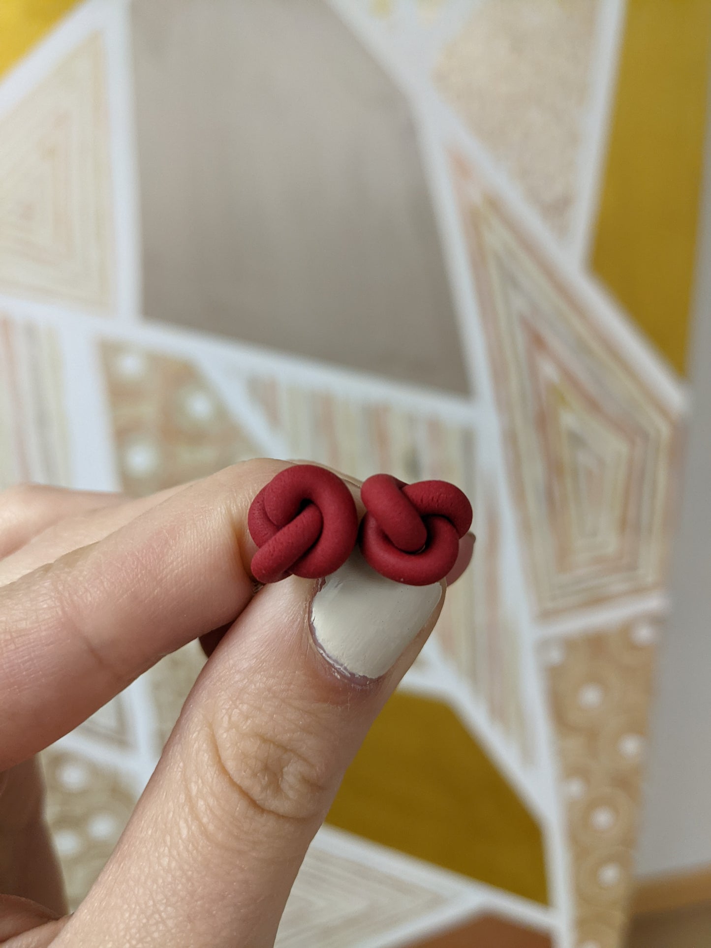 Clay Knot Studs